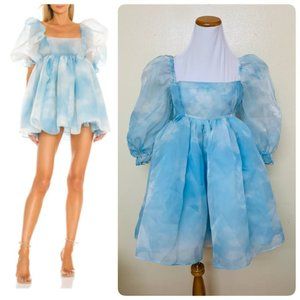 Selkie Head in The Clouds The Puff Dress Small/6 Semi Sheer Organza $295